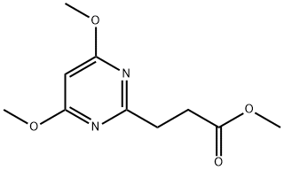 3-(4,6-DIMETHOXYPYRIMIDIN-2-YL)PROPANOIC ACID METHYL ESTER,870079-64-4,结构式