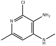 2-CHLORO-N4,6-DIMETHYLPYRIDINE-3,4-DIAMINE, 870135-16-3, 结构式