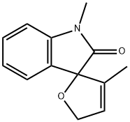1',3-DIMETHYL-SPIRO[FURAN-2(5H),3'-[3H]INDOL]-2'(1'H)-ONE Structure