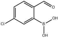 5-氯-2-甲酰基苯硼酸 结构式