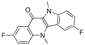 2,7-DIFLUORO-5,10-DIMETHYL-5,10-DIHYDRO-INDOLO[3,2-B]QUINOLIN-11-ONE Struktur