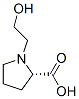 L-Proline, 1-(2-hydroxyethyl)- (9CI) Structure