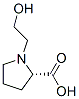 L-Proline, 1-(2-hydroxyethyl)- (9CI) 结构式