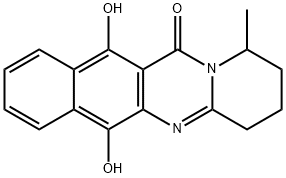 12H-Benzo[g]pyrido[2,1-b]quinazolin-12-one,  1,2,3,4-tetrahydro-6,11-dihydroxy-1-methyl-|