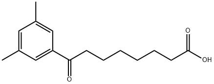 8-(3,5-ジメチルフェニル)-8-オキソオクタン酸 化学構造式