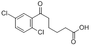 6-(2,5-ジクロロフェニル)-6-オキソヘキサン酸 化学構造式