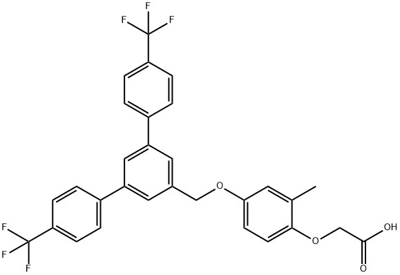 870289-06-8 Acetic acid, 2-[4-[[4,4''-bis(trifluoroMethyl)[1,1':3',1''-terphenyl]-5'-yl]Methoxy]-2-Methylphenoxy]-