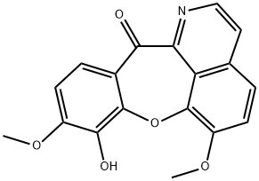 6,9-Dimethoxy-8-hydroxy-12H-[1]benzoxepino[2,3,4-ij]isoquinolin-12-one,87035-68-5,结构式
