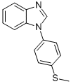 1-(4-METHYLSULFANYLPHENYL)-1H-BENZOIMIDAZOLE,870450-90-1,结构式