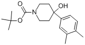 1-BOC-4-(3,4-DIMETHYLPHENYL)-4-HYDROXYPIPERIDINE Structure