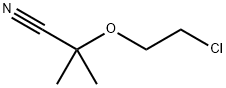 Propanenitrile, 2-(2-chloroethoxy)-2-methyl- Struktur
