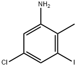 5-氯-3-碘-2-甲基苯胺,870606-29-4,结构式