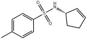 Benzenesulfonamide, N-(1S)-2-cyclopenten-1-yl-4-methyl- (9CI) 化学構造式