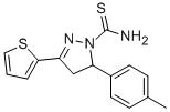 3-(THIOPHEN-2-YL)-5-P-TOLYL-4,5-DIHYDRO-1H-PYRAZOLE-1-CARBOTHIOAMIDE 结构式