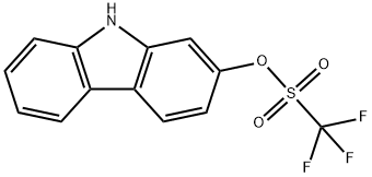 9H-CARBAZOL-2-YL TRIFLUOROMETHANESULFON& 化学構造式