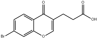 6-BROMOCHROMONE-3-PROPIONIC ACID 化学構造式