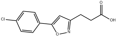 5-(4-CHLOROPHENYL)ISOXAZOLE-3-PROPIONIC& Structure