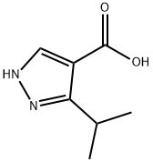3-异丙基吡唑-4-羧酸,870704-28-2,结构式