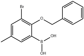 2-BENZYLOXY-3-BROMO-5-METHYLPHENYLBORON& Structure