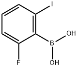 2-FLUORO-6-IODOPHENYLBORONIC ACID Structure