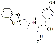 87081-21-8 4-[1-hydroxy-2-[1-(2-methylbenzo[1,3]dioxol-2-yl)propan-2-ylamino]prop yl]phenol hydrochloride