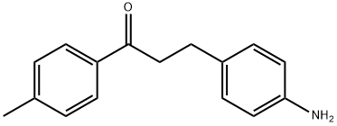 3-(4-aminophenyl)-1-(4-methylphenyl)-1-propanone 结构式