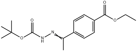 (Z)-2-(1-(4-(甲氧基羰基)苯基)亚乙基)肼甲酸叔丁酯,870822-87-0,结构式
