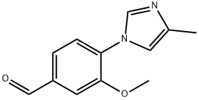 3-Methoxy-4-(4-methyl-1H-imidazol-1-yl)benzaldehyde Struktur