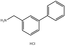 (Biphenyl-3-yl)methylamine hydrochloride, 3-Phenylbenzylamine hydrochloride,870837-46-0,结构式