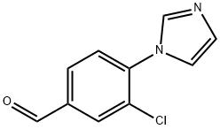 3-氯-4-(1-咪唑基)苯甲醛, 870837-48-2, 结构式