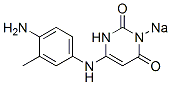 87085-06-1 6-[(4-Amino-3-methylphenyl)amino]-3-sodio-2,4(1H,3H)-pyrimidinedione