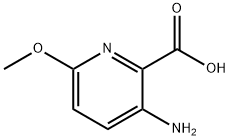 3-氨基-6-甲氧基吡啶-2-羧酸, 870971-19-0, 结构式