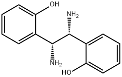 (1R,2R)-1,2-ビス(2-ヒドロキシフェニル)エチレンジアミン 化学構造式