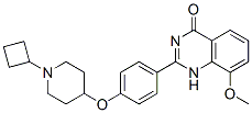 4(1H)-Quinazolinone,  2-[4-[(1-cyclobutyl-4-piperidinyl)oxy]phenyl]-8-methoxy-  (9CI) Structure