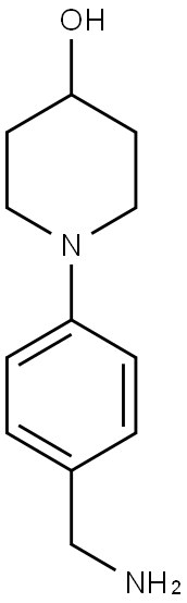 1-[4-(氨基甲基)苯基]哌啶-4-醇,871013-57-9,结构式