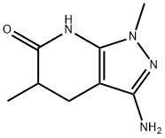 3-Amino-1,5-dimethyl-1,4,5,7-tetrahydro-6H-pyrazolo[3,4-b]pyridin-6-one Structure