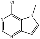 4-クロロ-5-メチル-5H-ピロロ[3,2-D]ピリミジン 化学構造式