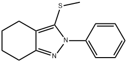 3-METHYLTHIO-2-PHENYL-4,5,6,7-TETRAHYDRO-2H-INDAZOLE,871110-07-5,结构式