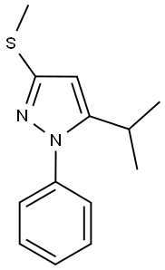 5-ISOPROPYL-3-METHYLTHIO-1-PHENYL-1H-PYRAZOLE Struktur