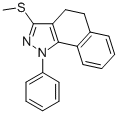 3-METHYLTHIO-1-PHENYL-4,5-DIHYDRO-1H-BENZO[G]INDAZOLE Struktur