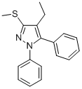 1,5-DIPHENYL-4-ETHYL-3-METHYLTHIO-1H-PYRAZOLE Struktur