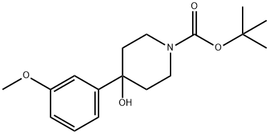1-BOC-4-(3-METHOXYPHENYL)-4-HYDROXYPIPERIDINE Struktur