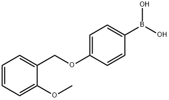 4-(2'-甲氧基苄氧基)苯基硼酸,871125-74-5,结构式