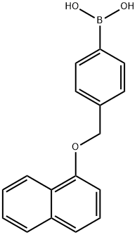 4-((1-萘氧基)甲基)苯基硼酸, 871125-78-9, 结构式