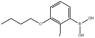 (3-丁氧基-2-氟苯基)硼酸 结构式
