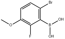 6-Bromo-2-fluoro-3-methoxybenzeneboronic acid Structure