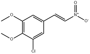 TRANS-3-CHLORO-4,5-DIMETHOXY-BETA-NITRO& 化学構造式