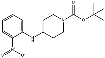 TERT-BUTYL 4-(2-NITROPHENYLAMINO)PIPERIDINE-1-CARBOXYLATE Structure