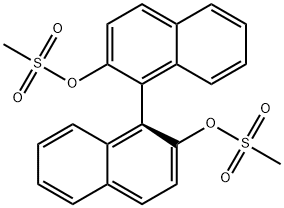 (S)-(+)-1,1′-双-2-萘基二甲烷磺酰酯 结构式