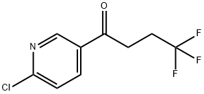1-(6-氯-3-吡啶基)-4,4,4-三氟-1-丁酮 结构式